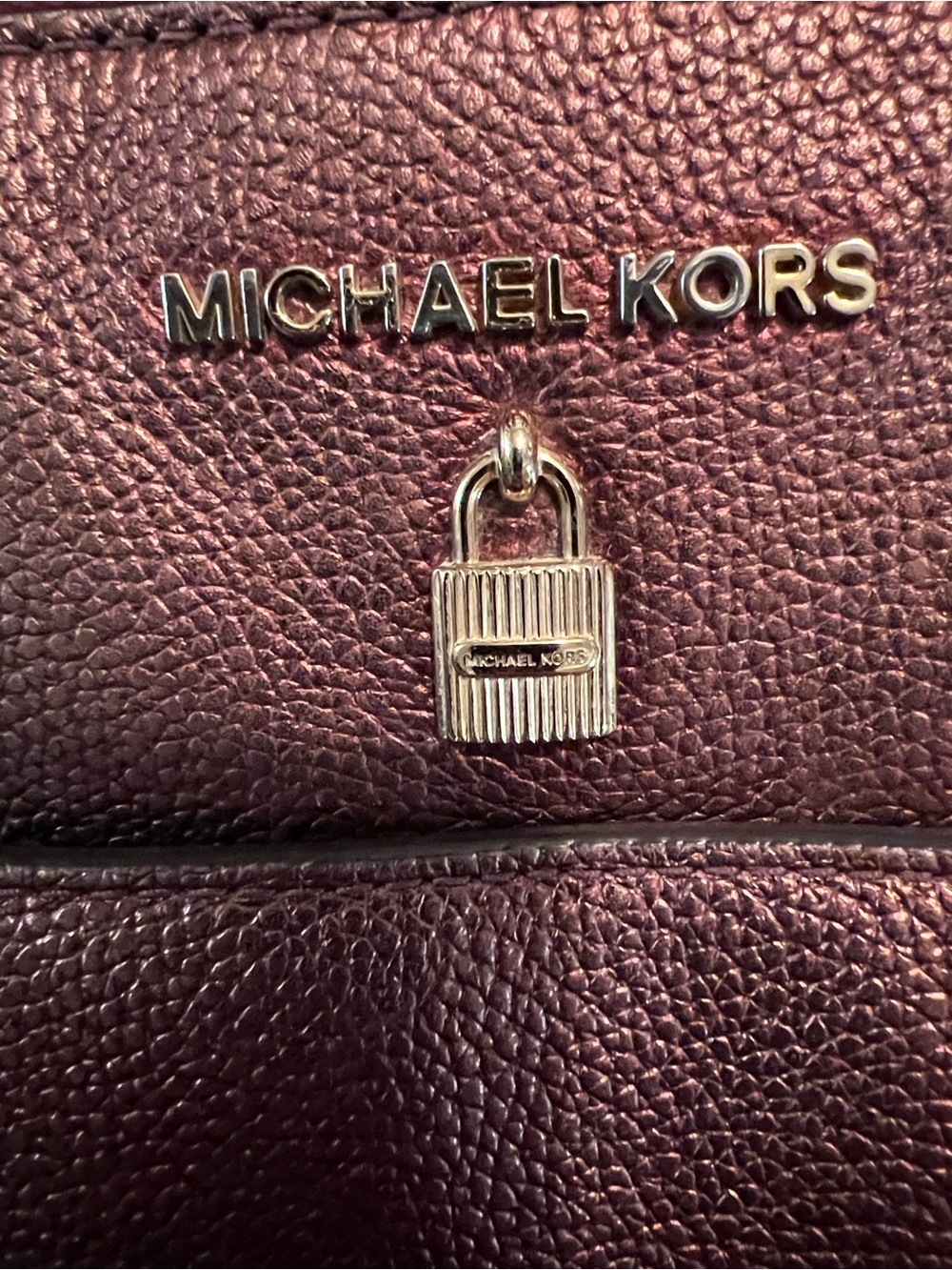 Michael Kors Metallic Copper Leather Backpack with Gold Hardware - Picture 2 of 7